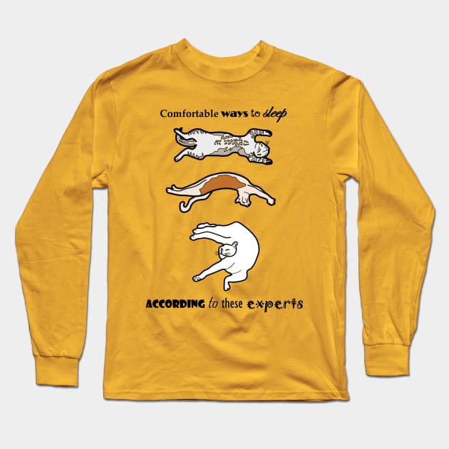 Sleeping cats Long Sleeve T-Shirt by Anahis Digital Art